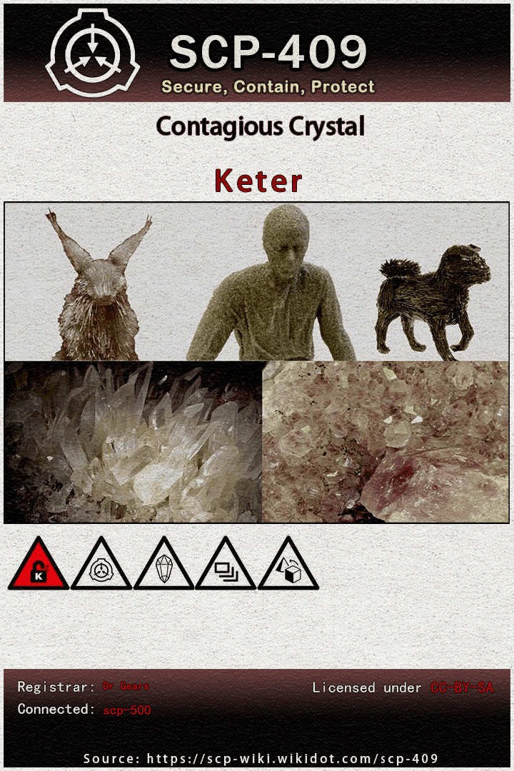 SCP-409：《Contagious Crystal》 - SCP:Archives